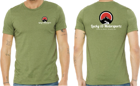 Moss green Lucky13Motorsportz Team T-shirt