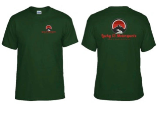 Hunter green Lucky13Motorsportz Team T-shirt